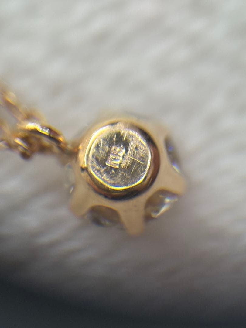 k18 一粒ダイヤモンド　0.21ct ネックレス