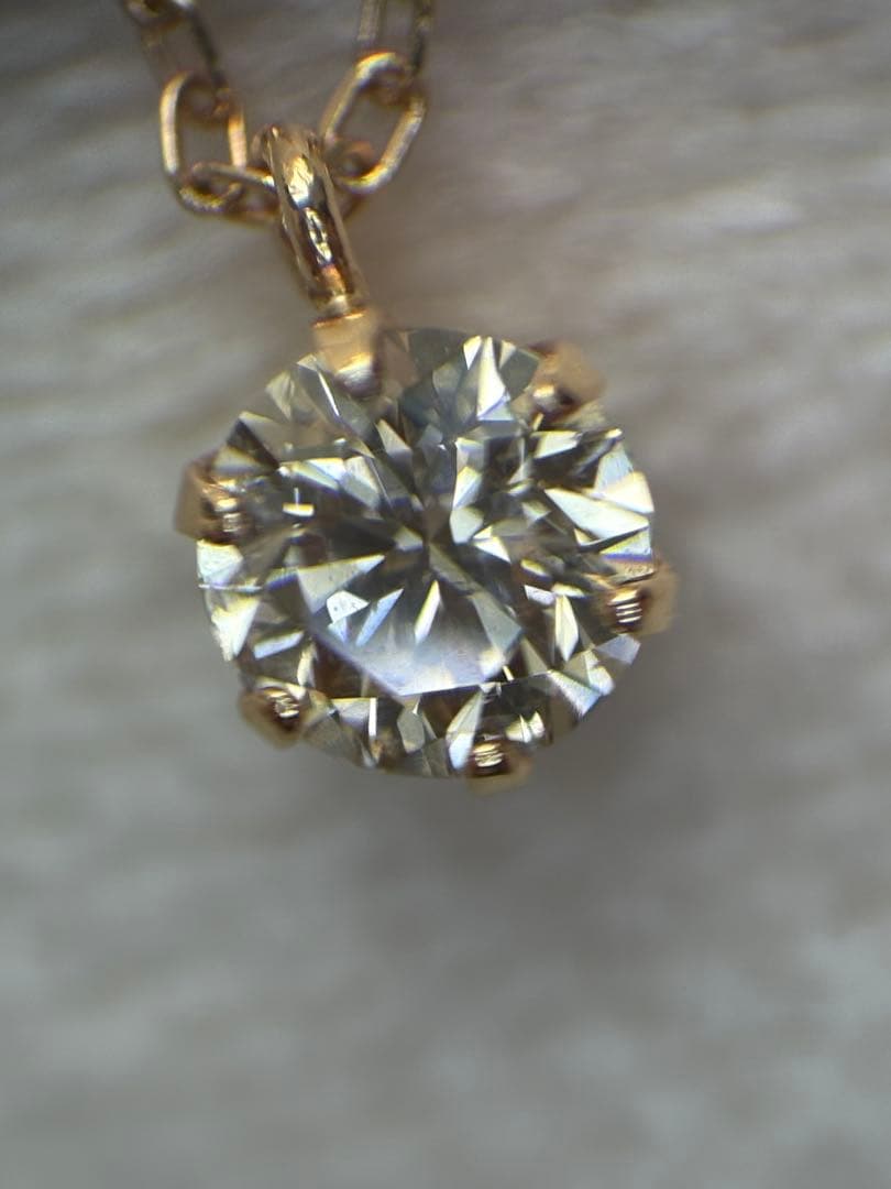 k18 一粒ダイヤモンド　0.21ct ネックレス