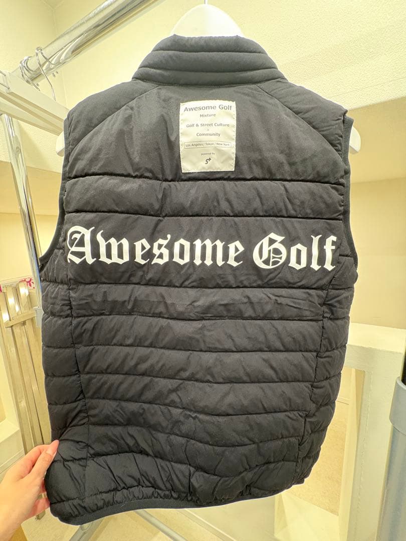 エスプラス　Awesome Golf メンズ ベスト S 黒