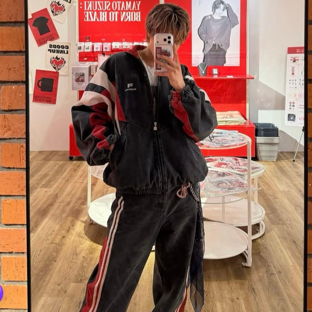 BALENCIAGAバレンシアガ　デニムトラックパンツ　デムナ