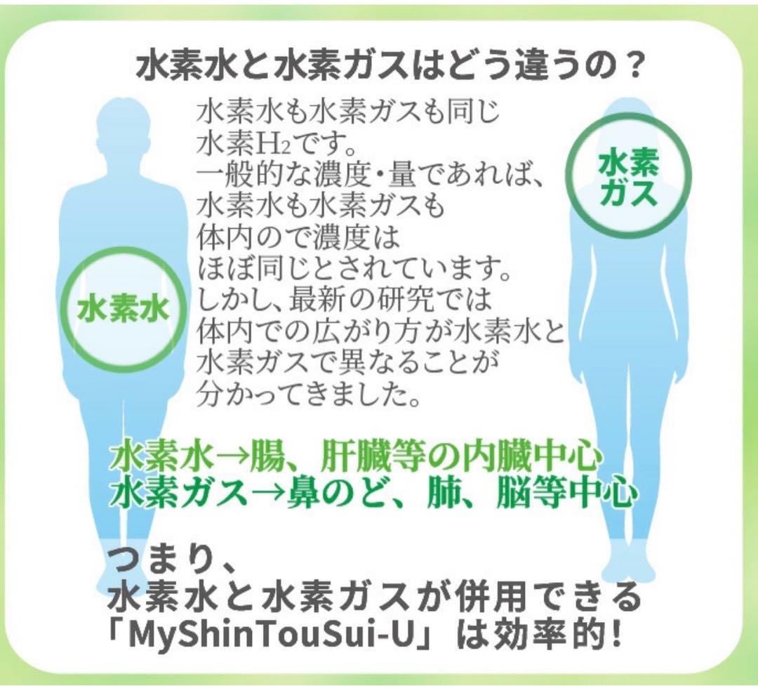 マイ浸透水 水素吸入器 （色:ホワイト） ＊目立った汚れ傷無