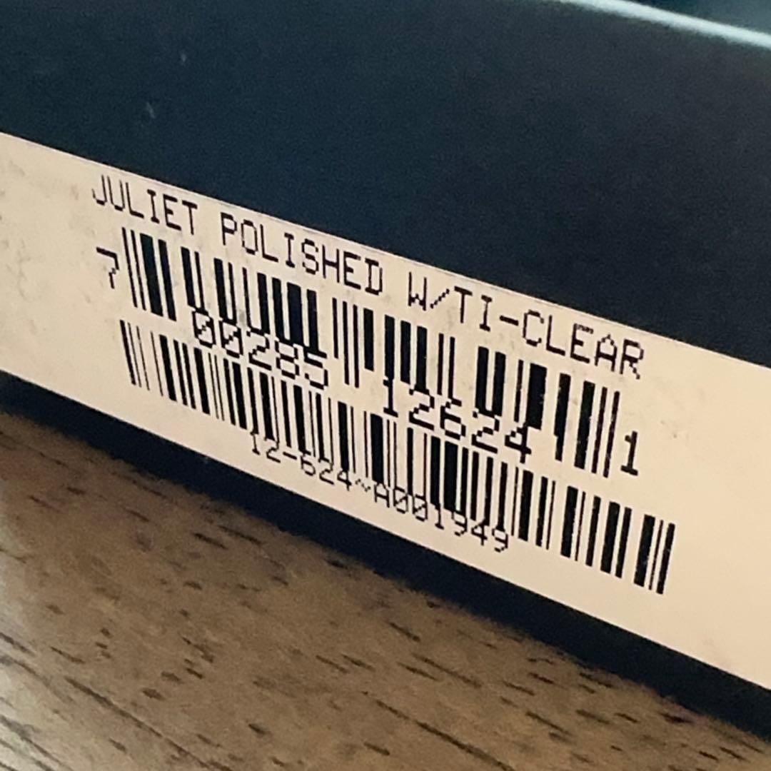 (要修理:美品)オークリー Oakley Juliet ポリッシュド/TIクリア