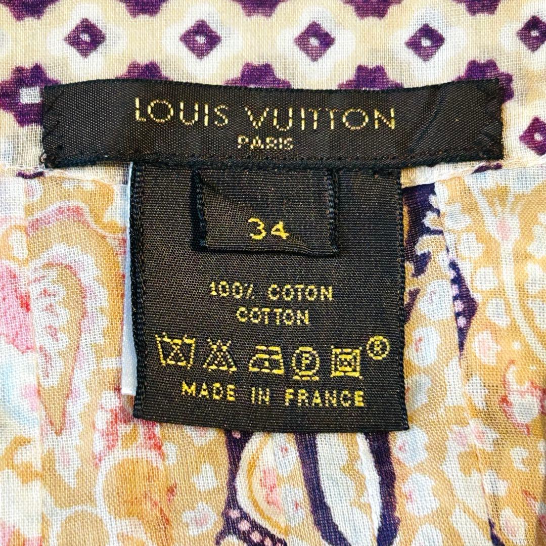 ルイヴィトン LOUIS VUITTON ブラウス シャツ 長袖 ペイズリー柄