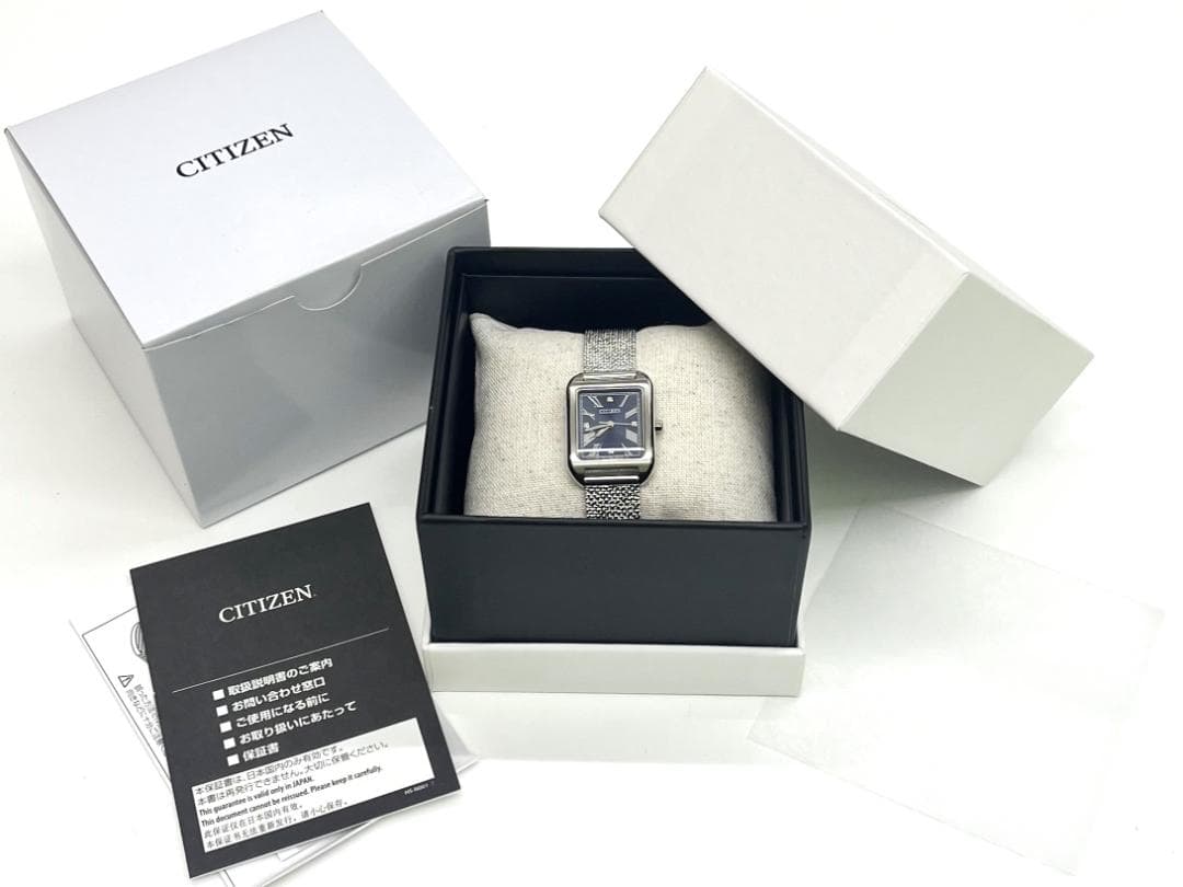 ★未使用 CITIZEN シチズン エコドライブ E031 4Pダイヤ ソーラー