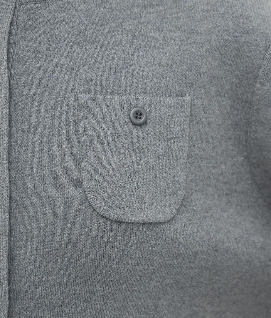 CABaN / コットンカシミヤ クルーネックカーディガン XS グレー