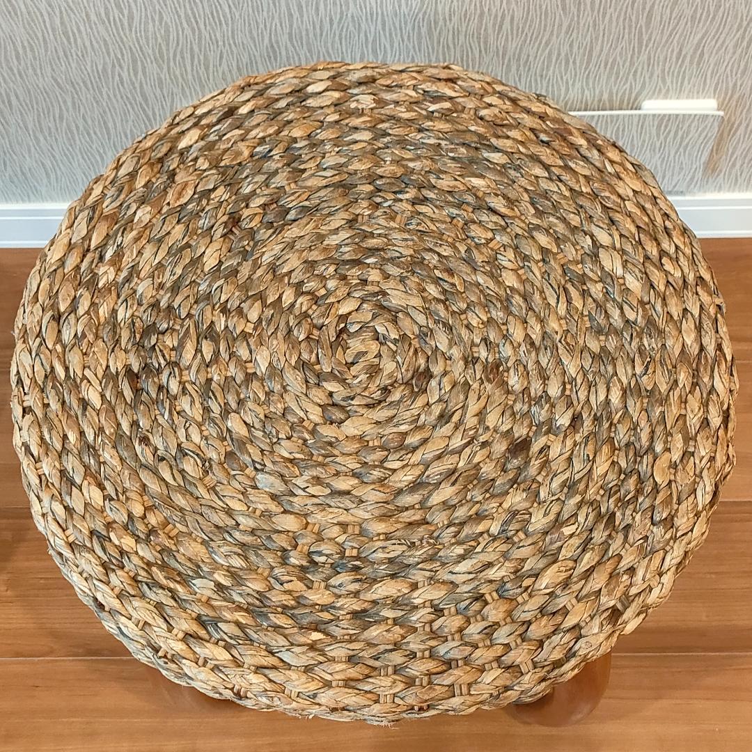 アジアン家具　スツール　ローテーブル　ラウンド　2台セット