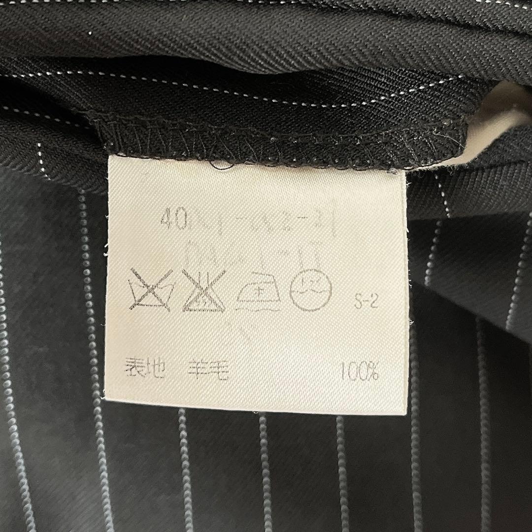 【美品】ポールスチュアート シングルジャケット スーツセットアップ 紺ストライプ