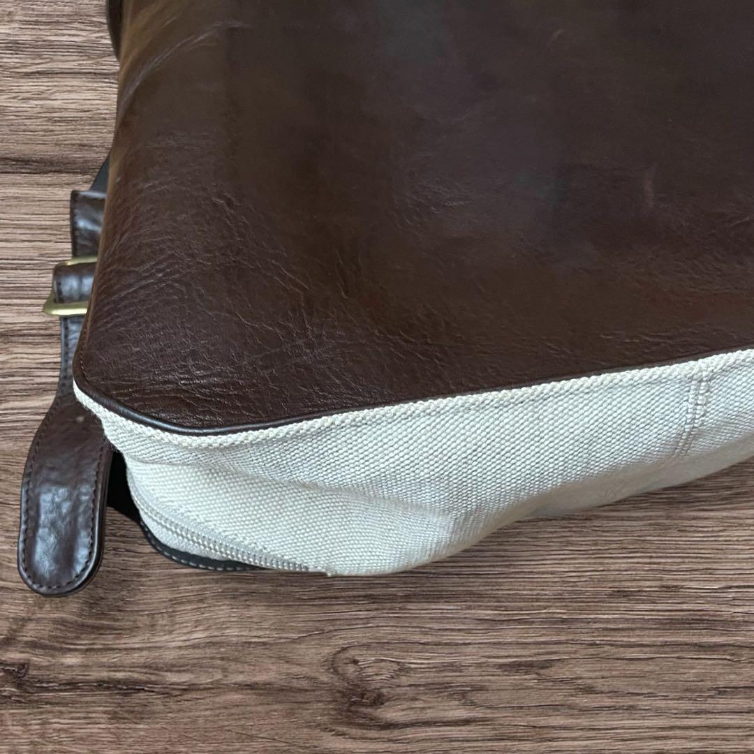 MESSAGE 蔵前街歩き リュック レザー 職人製 日本製 WH/BR