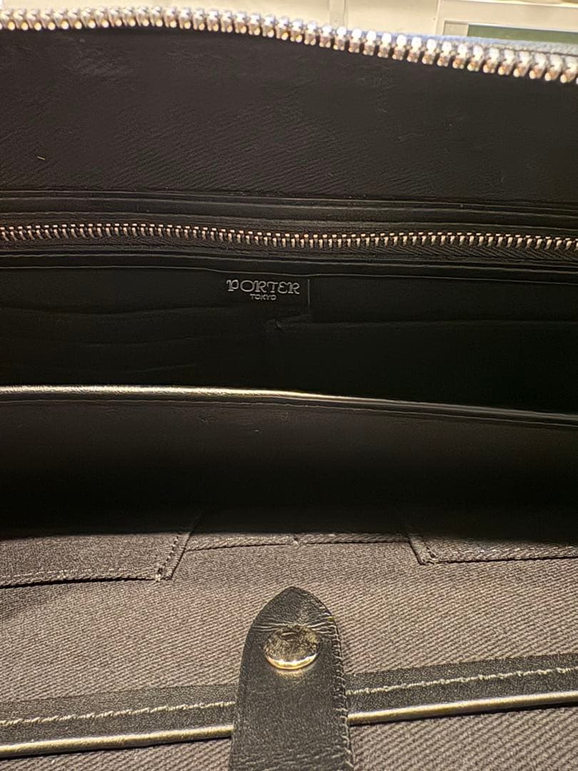新品未使用　PORTERポーター　ブラック本革ビジネス　アベニューブリーフケース