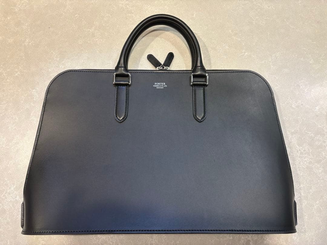 新品未使用　PORTERポーター　ブラック本革ビジネス　アベニューブリーフケース