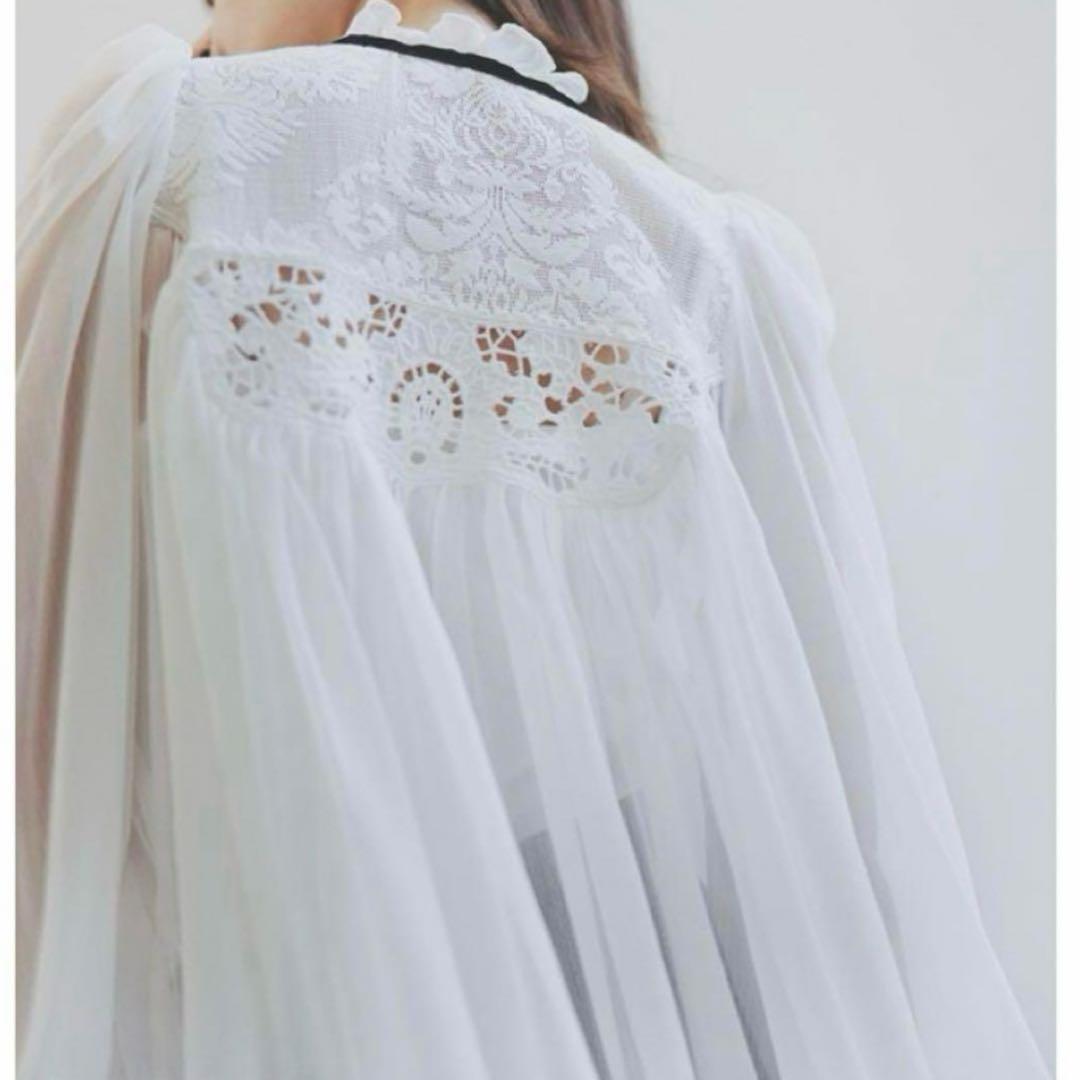 【美品】SNIDEL スナイデル エンブロイダリー楊柳ブラウス MIX