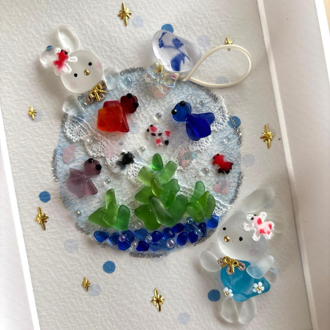 シーグラスアート