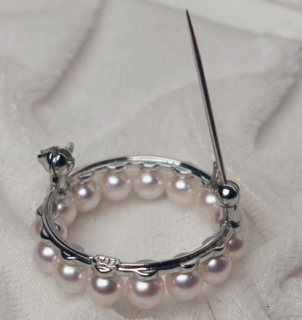 【極美品 最高級】ミキモト ブローチ パール サークル フォーマル 皇室御用達