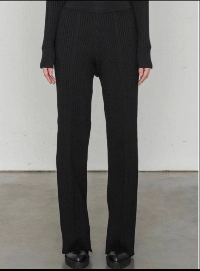 新品未使用　HYKE ハイク　コットンリブニットパンツ　1