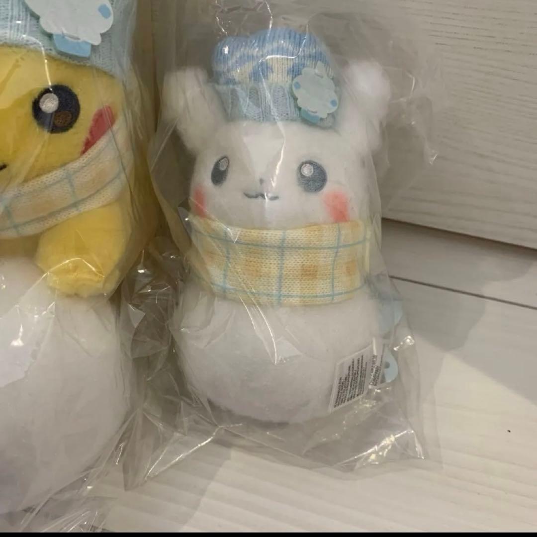 ポケモン　ピカチュウ ゆきだるま　ゆきあそび　ぬいぐるみ　ポケセン