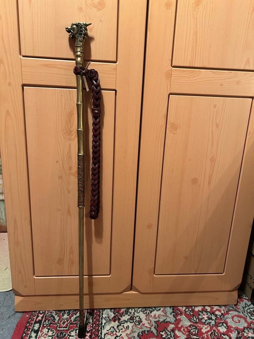 杖、ステッキ、真鍮製