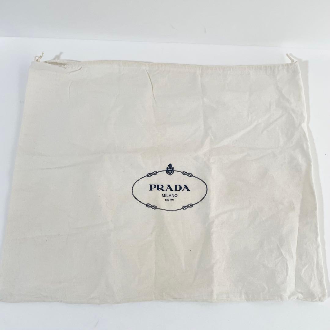 【極美品〜美品】プラダ キルティング ハンドバッグ ナイロン×サフィアーノレザー