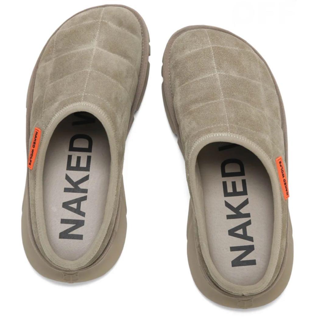 【EU40・他サイズ有】NAKED WOLFE 厚底サボサンダル 本革スエード