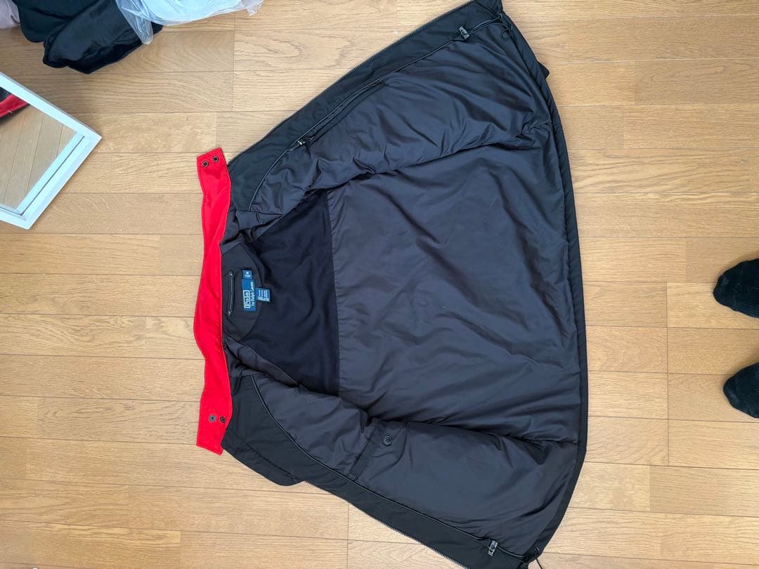 Polo by Ralph Lauren ブラックナイロンジャケットbigロゴM