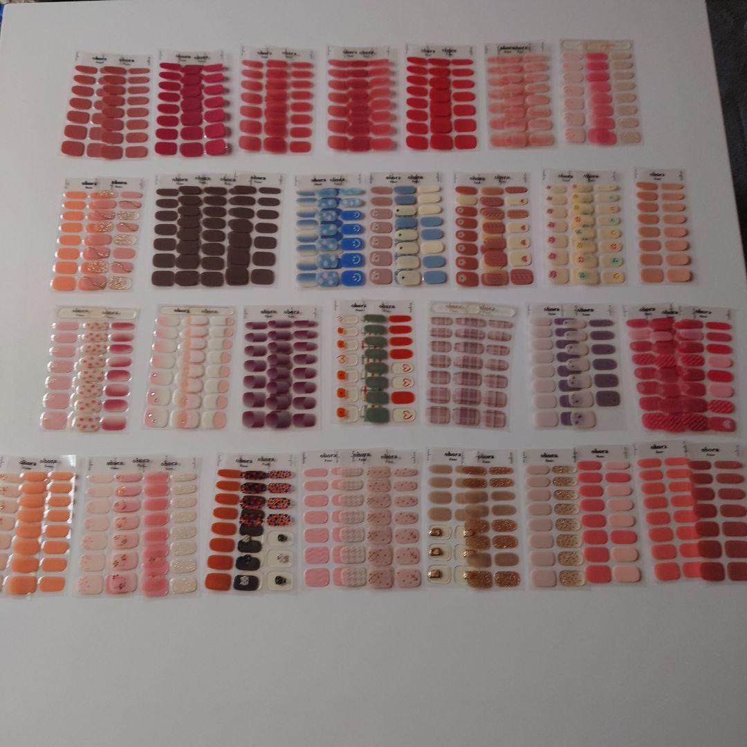 ohora ネイルシール セット 多色まとめ売り新古100シート