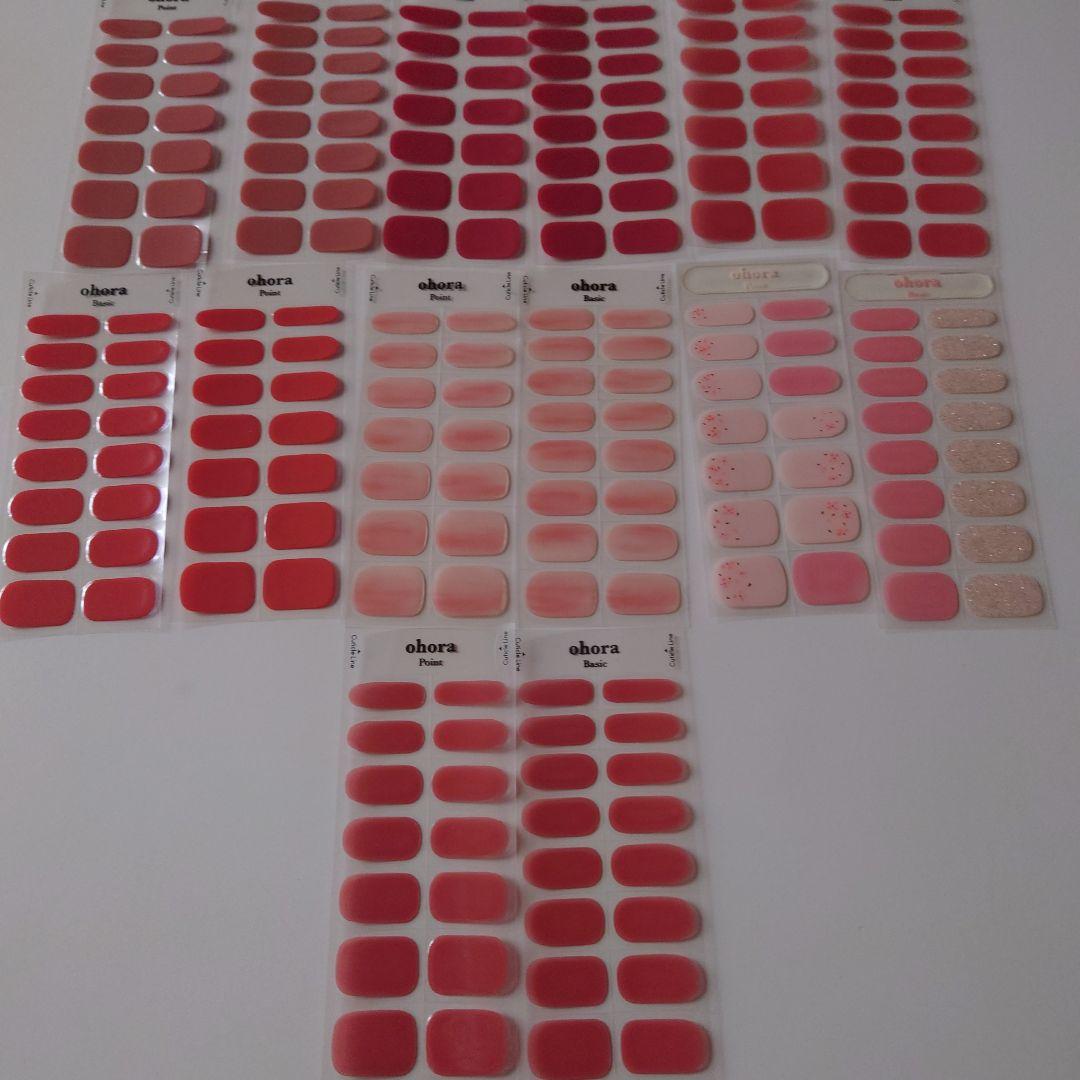 ohora ネイルシール セット 多色まとめ売り新古100シート