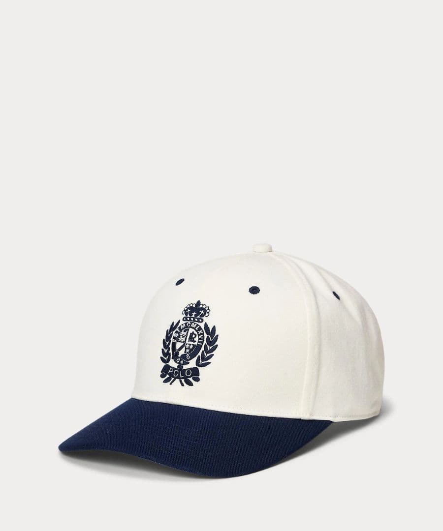 POLO RALPH LAUREN ツートーン クレスト ツイル キャップ