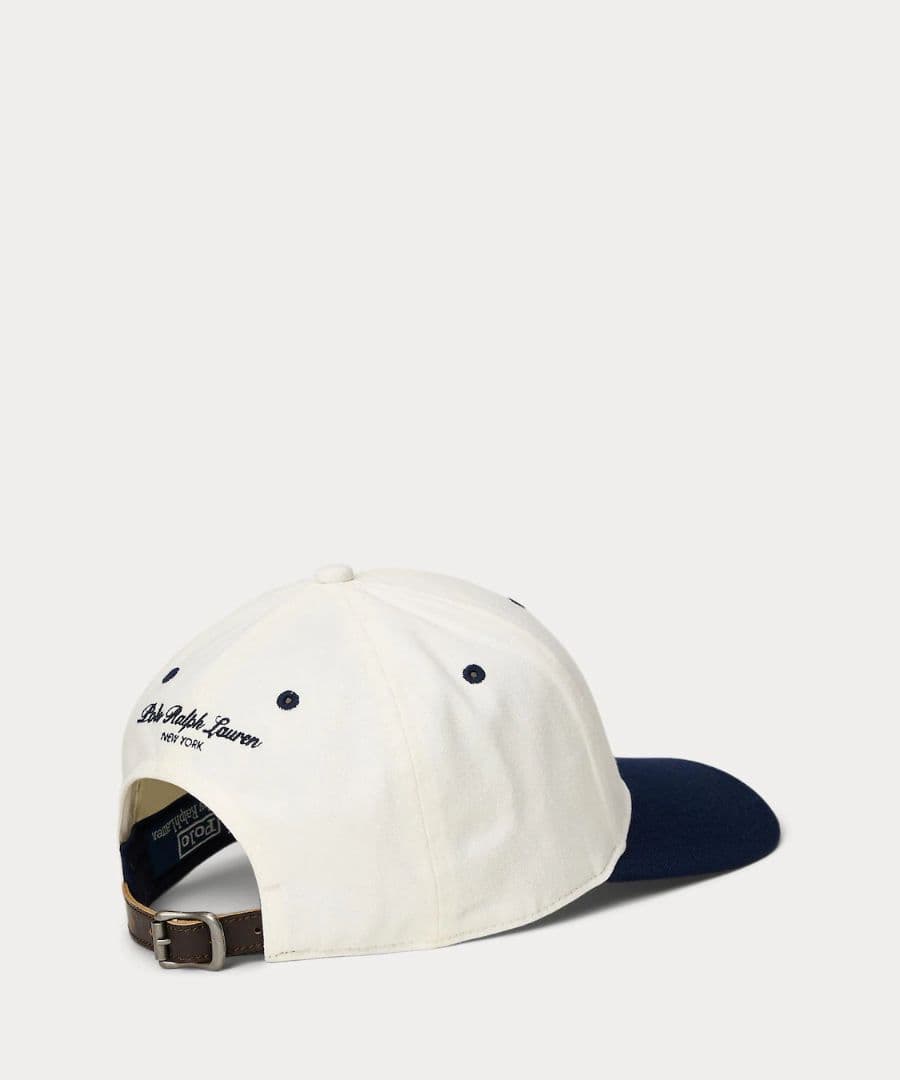 POLO RALPH LAUREN ツートーン クレスト ツイル キャップ