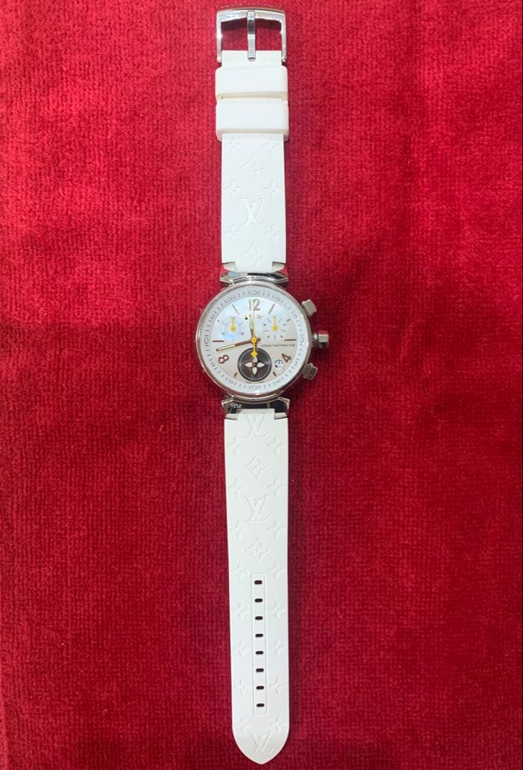 ルイヴィトン　レディース　腕時計　ホワイト　白　人気　おしゃれ　正規品　本物