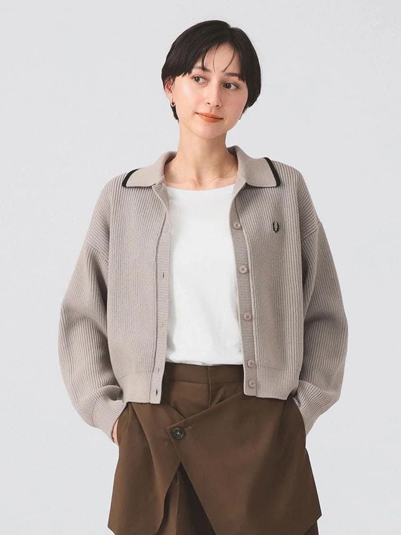 新品FRED PERRY × Ray BEAMS / 別注 カラー カーディガン