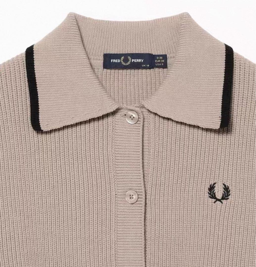 新品FRED PERRY × Ray BEAMS / 別注 カラー カーディガン