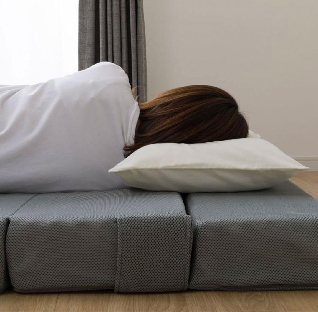 折りたたみマットレス シングル グレー