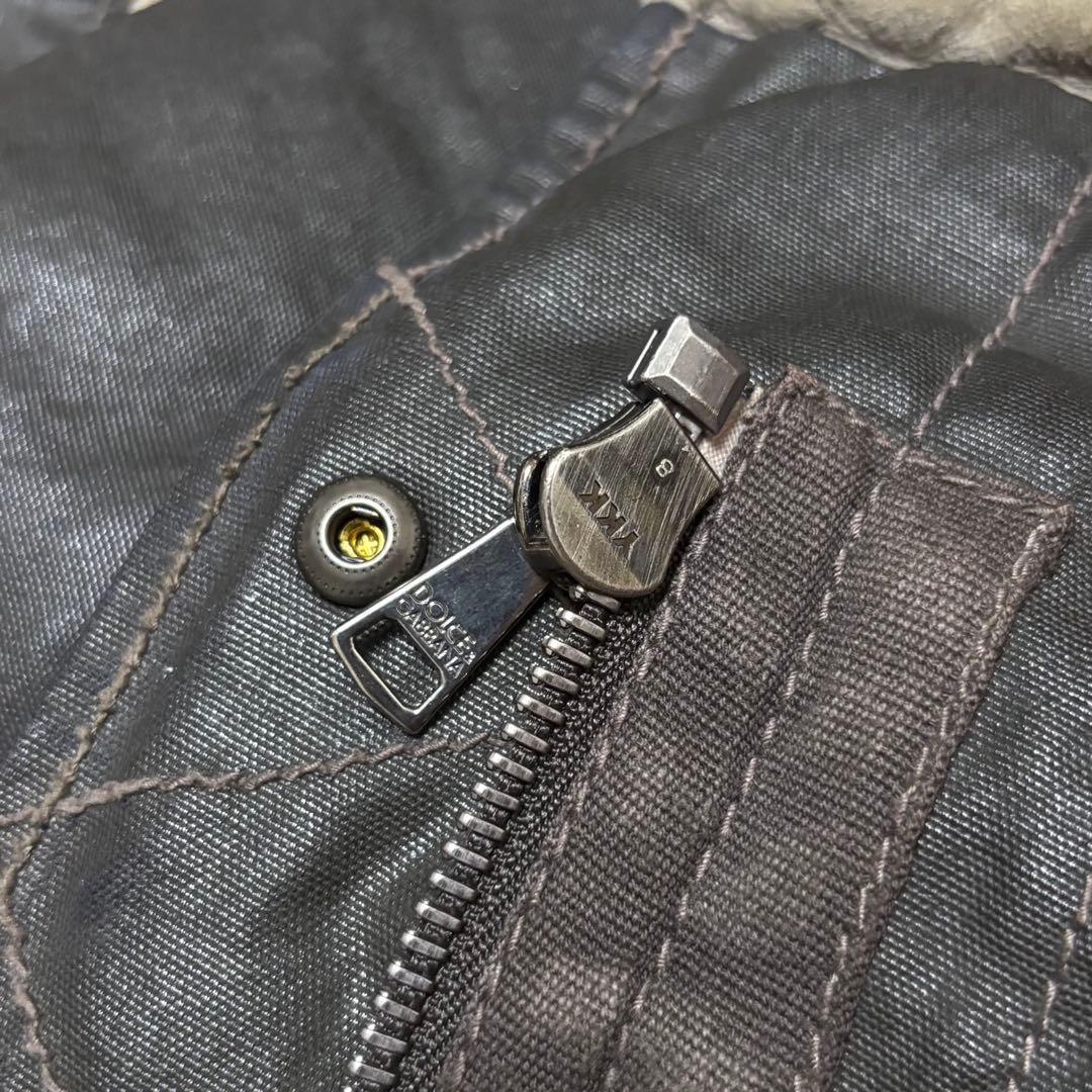 【特別品】 Dolce & Gabbana 00s レザー ムートンジャケット