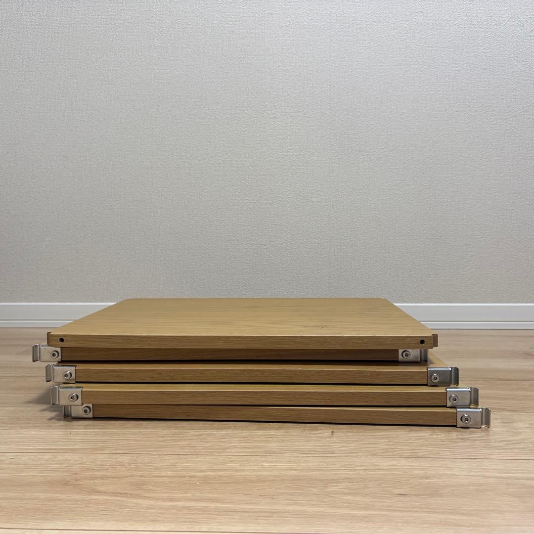 【棚板5枚セット】ステンレスユニットシェルフ　追加棚　オーク材　幅５６ｃｍタイプ