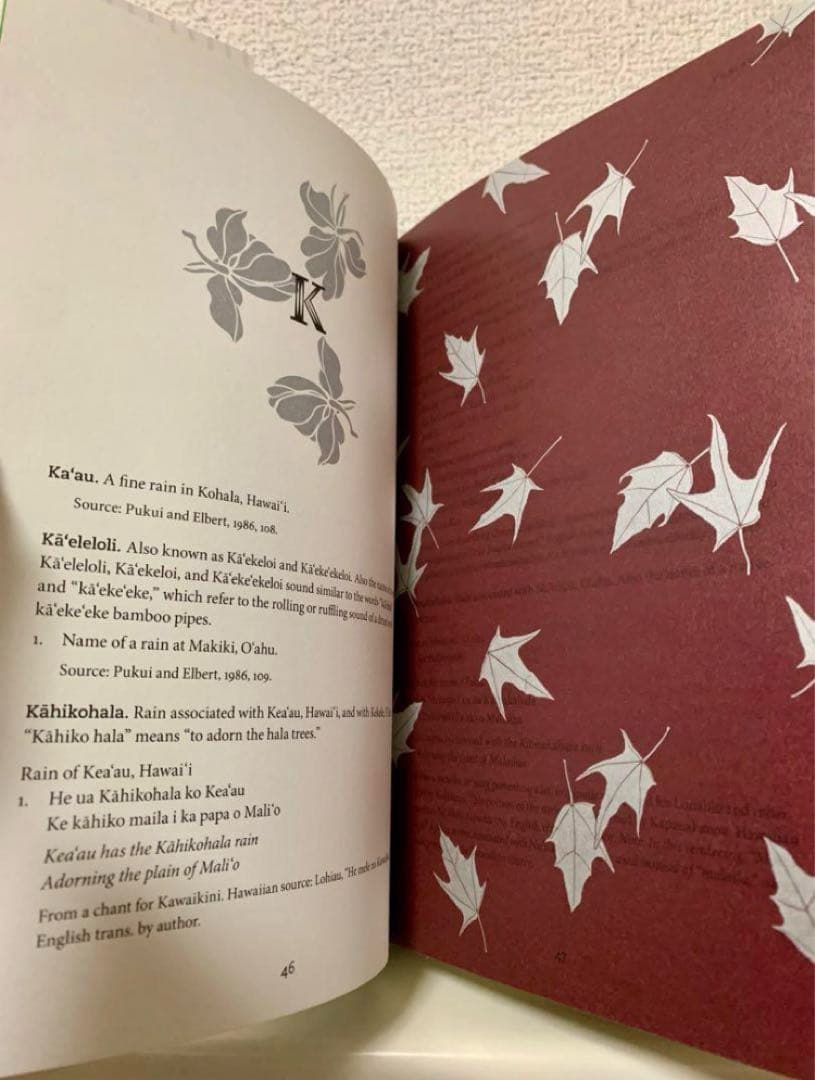 Hanau Ka Ua ハワイの雨の名辞典