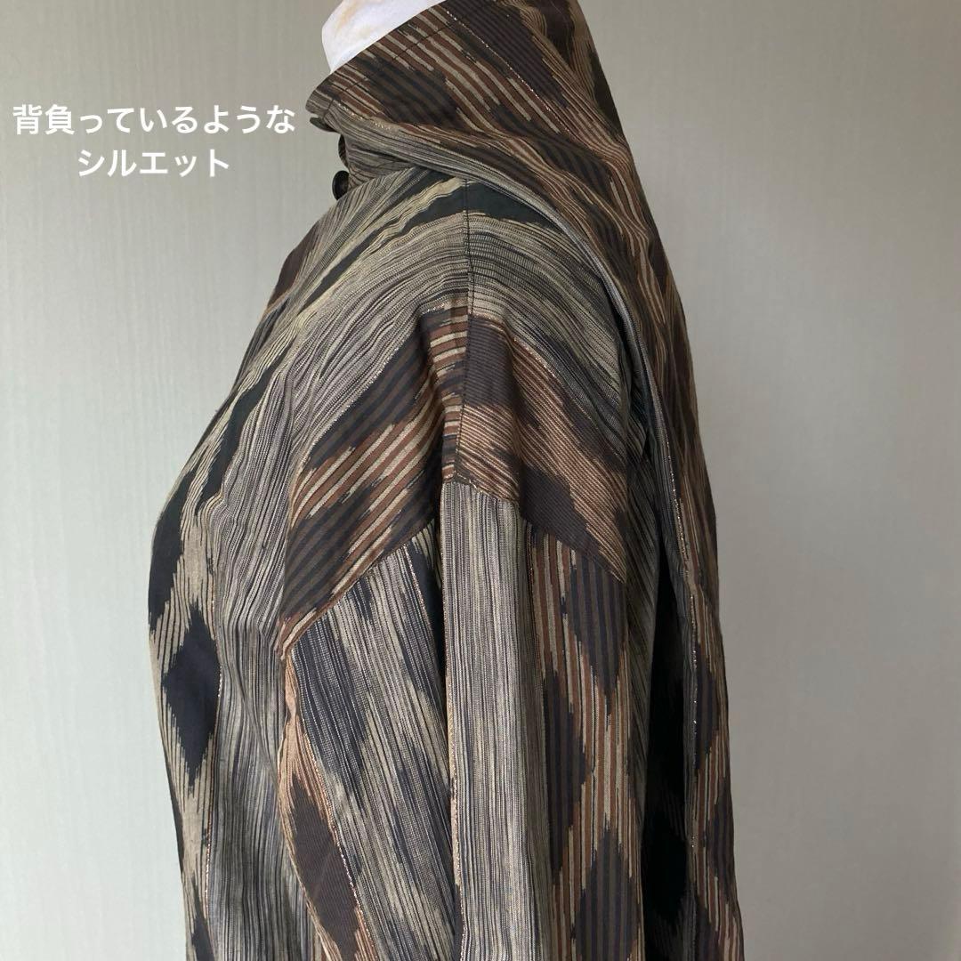 【美品】 1986AW issey miyake 極太 異形 筆タグ シルク