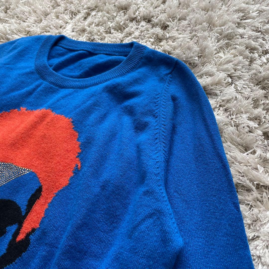 【新品】ルシアンペラフィネ デヴィッドボウイ スカル セーター S カシミヤ