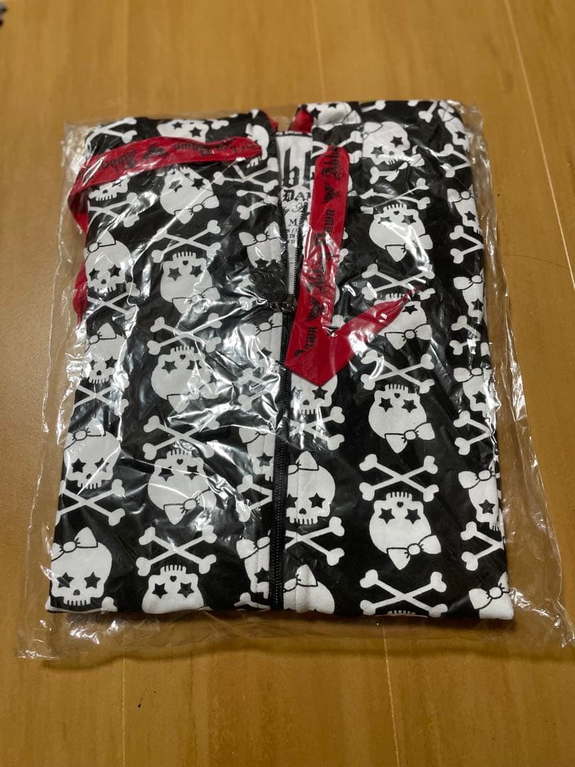 激レア / Abbey Dawn 初期 スカル総柄 パーカー M スカルチャーム