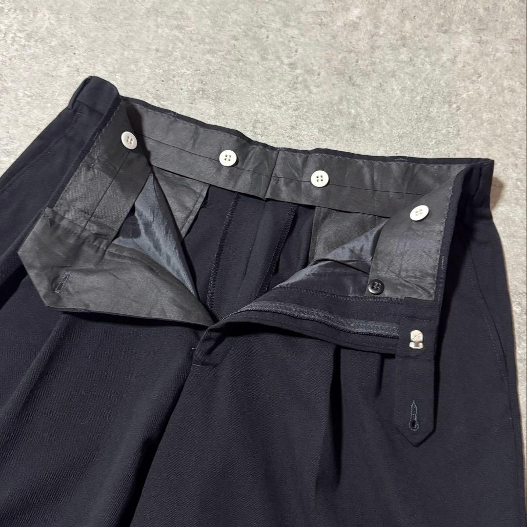 70s 80s VINTAGE スリータックワイドスラックス TALONジップ