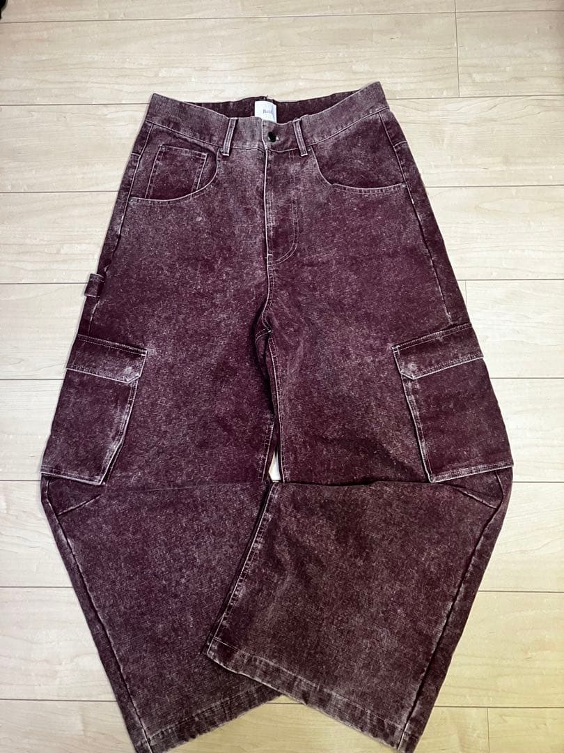 BlessU カーゴパンツ ワインレッド M