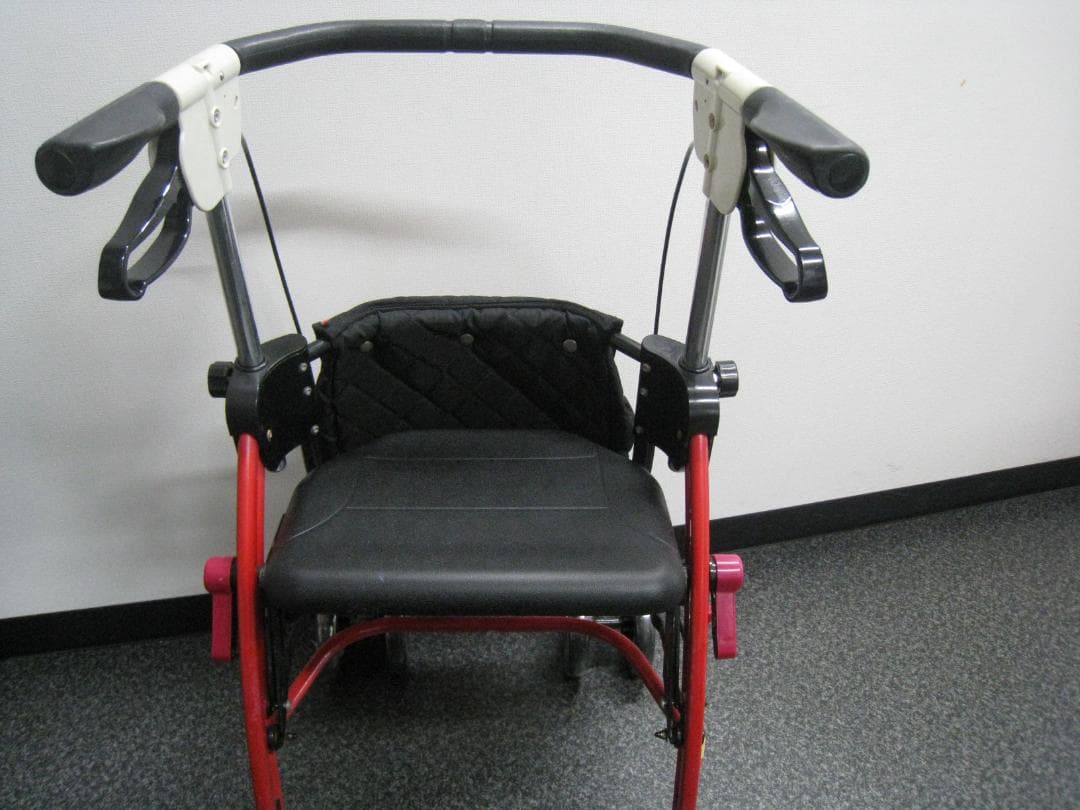 ザフィット TF-0438 レッドR-1 ユーバ産業 抑速機能付き 歩行車