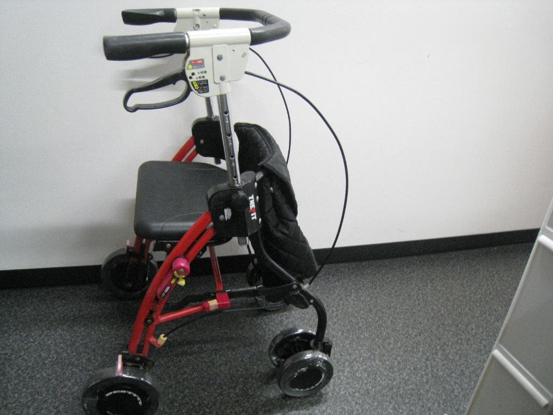 ザフィット TF-0438 レッドR-1 ユーバ産業 抑速機能付き 歩行車