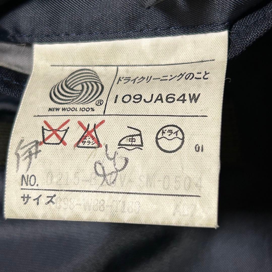 ジェイプレス 紺ブレ ダブルジャケット 金ボタン L相当 ウール100%日本製