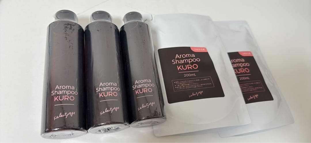 新品　未開封　セレクタージュ アロマシャンプー kuro クロ 5つセット