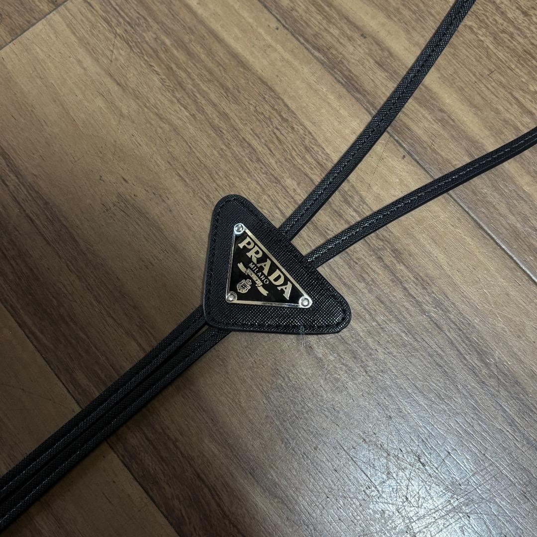 PRADA レザー ボウタイ