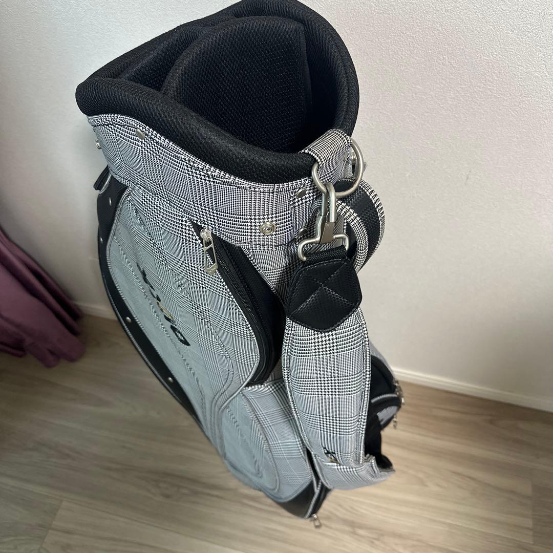 XXIO ゴルフバッグ グレンチェックキャディバッグ