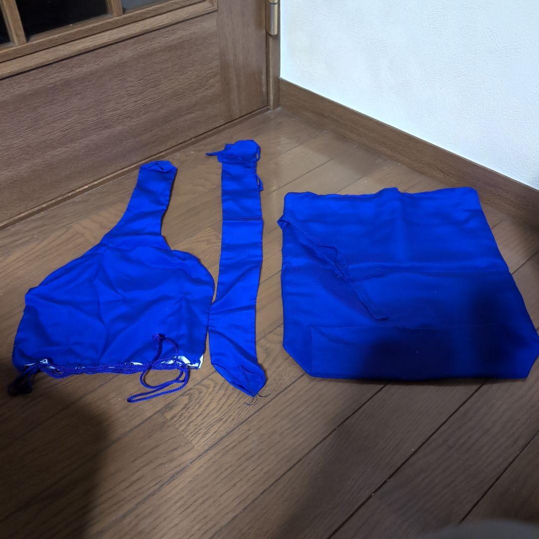 津軽三味線 三つ折りケース レインケース、三つ組袋 、竿継ぎセット　美品