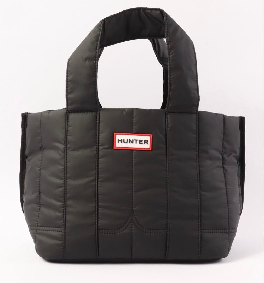 ハンター　HUNTER パファー ミニトートバッグ　ブラック　黒