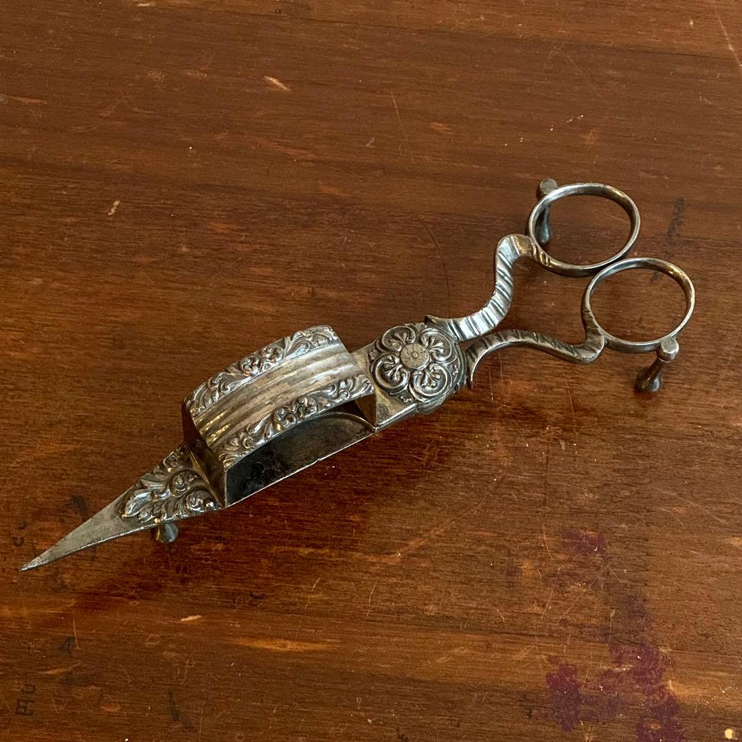 1835年 英国製 オールドシェフィールド キャンドルスナッファー シルバー