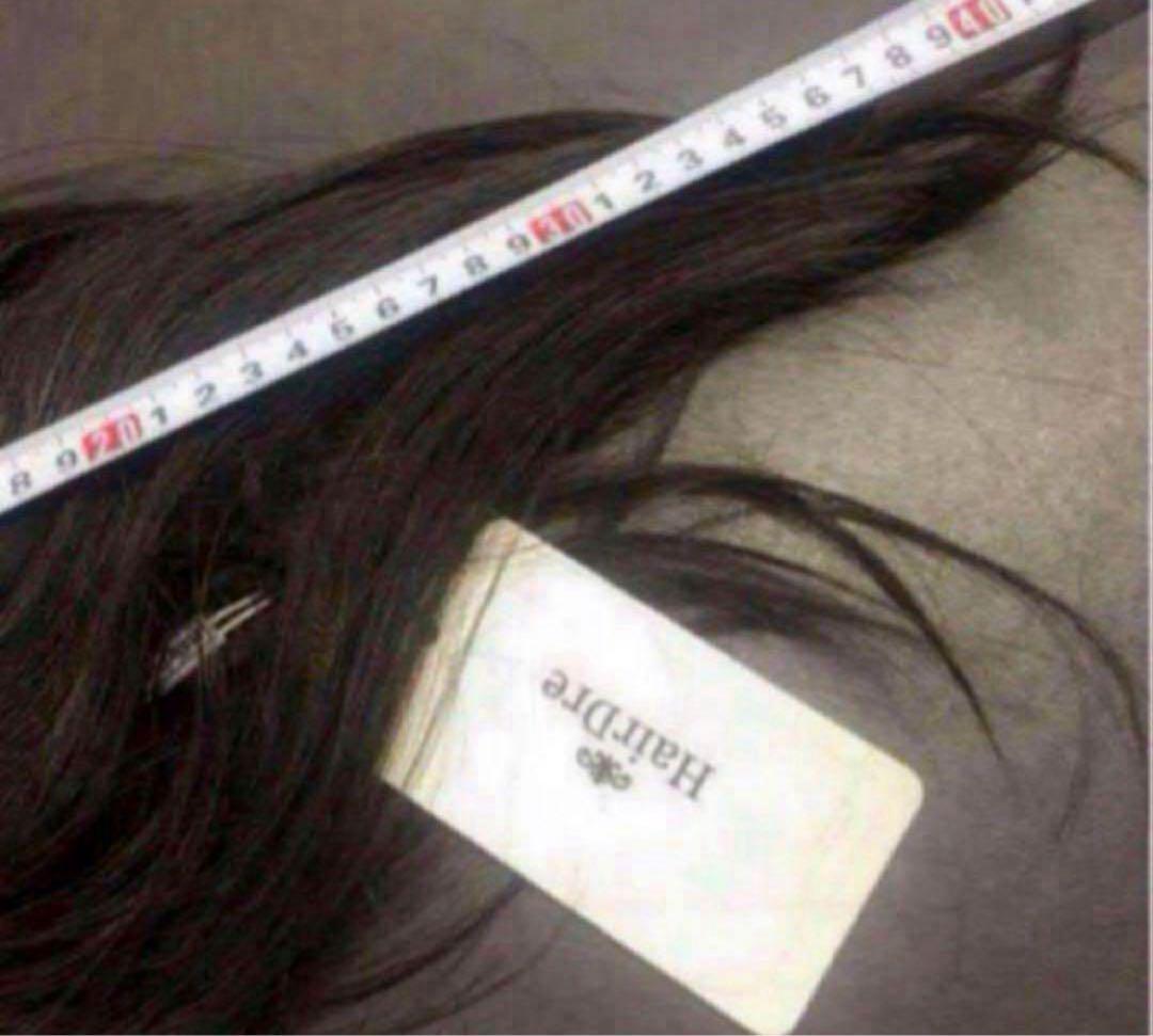 HairDre ヘアドレ L② 人毛100%ウィッグ ダークブラウン黒茶