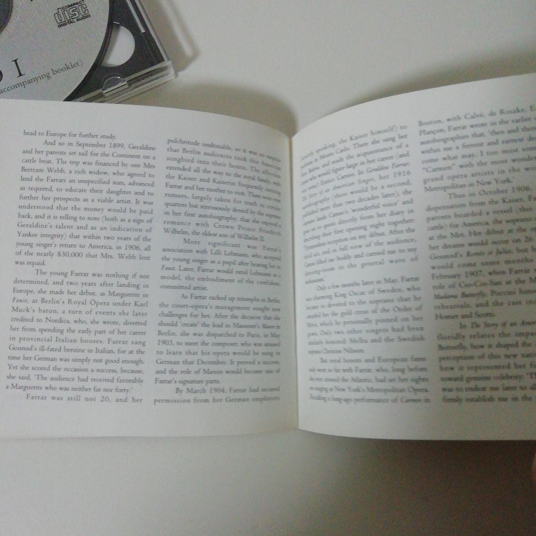 ジェラルディン・ファーラー　ヴィクター録音全集Geraldine Farrar